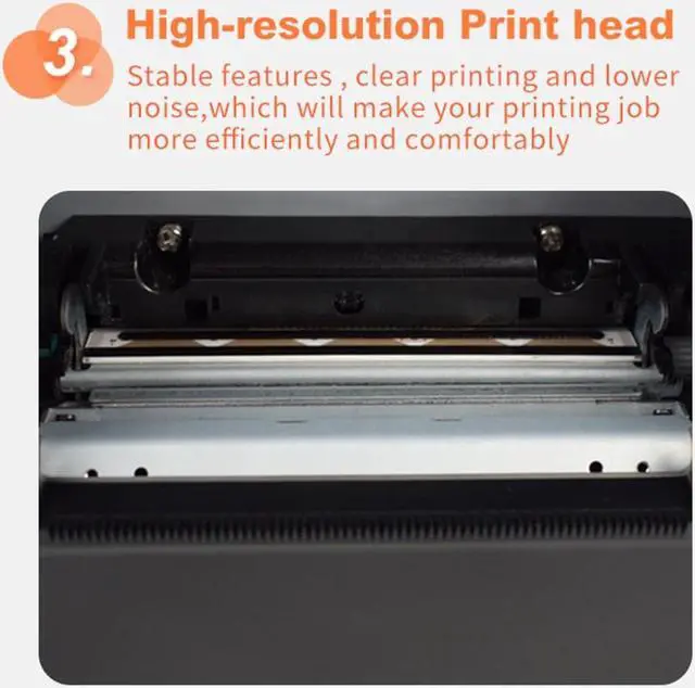 Alt view image 5 of 5 - Sunydog Thermal Receipt Printer 80mm Desktop Direct Thermal Printing USB+LAN Connection High Speed with Auto Cutter Large Paper Bin Support ESC/POS for Shipping Business Restaurant Kitchen