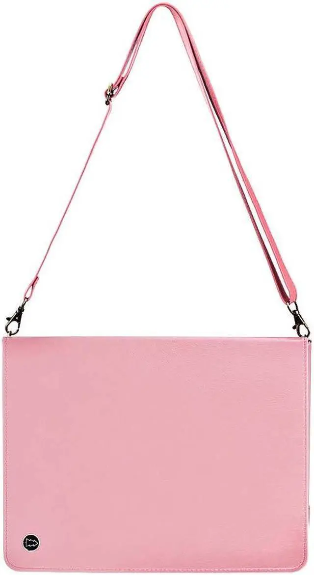 Alt view image 4 of 5 - Handbag Case for Samsung Galaxy Tab S10 Ultra/S9 Ultra/S8 Ultra 14.6", Techcircle Folio Stand Crossbody Wallet Case with S Pen Holder+Card Slots Thin Pocket+Hand Strap+Shoulder Strap, Rose Gold