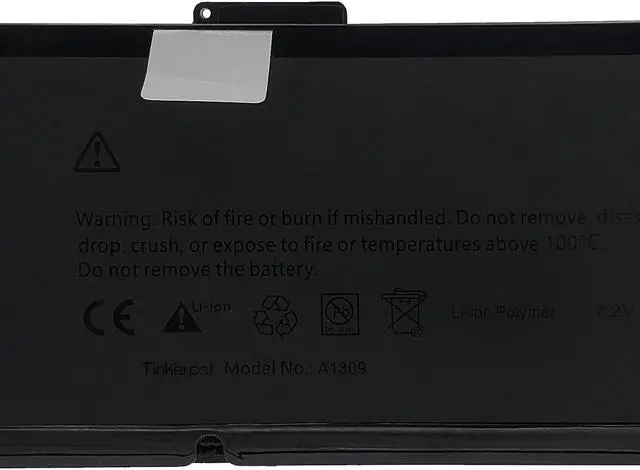 Alt view image 2 of 3 - Tinkerpal A1309 Laptop Battery Compatible with MacBook Pro 17inch A1297 (Only fit Early 2009 Mid2009 Mid2010 Version), fits for MC226/A MC226CH/A MC226J/A 020-6313-C 661-5037-A 7.4V 95WH