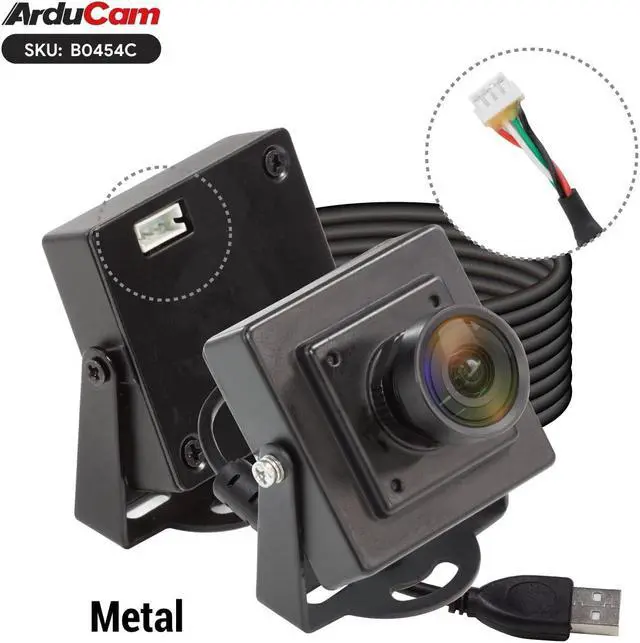 Alt view image 4 of 5 - Arducam OV5648 USB Camera Module, 5MP Webcam, 110°(D) Wide Angle Manual Focus USB Camera for Windows, Linux, Android, and Mac OS