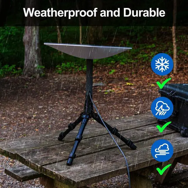 Alt view image 4 of 5 - Azduou 33FT Replacement Cable for SpaceX Starlink Rectangular Satellite V2, Standard Actuated Gen 2 Extension Cable with Waterproof End Caps