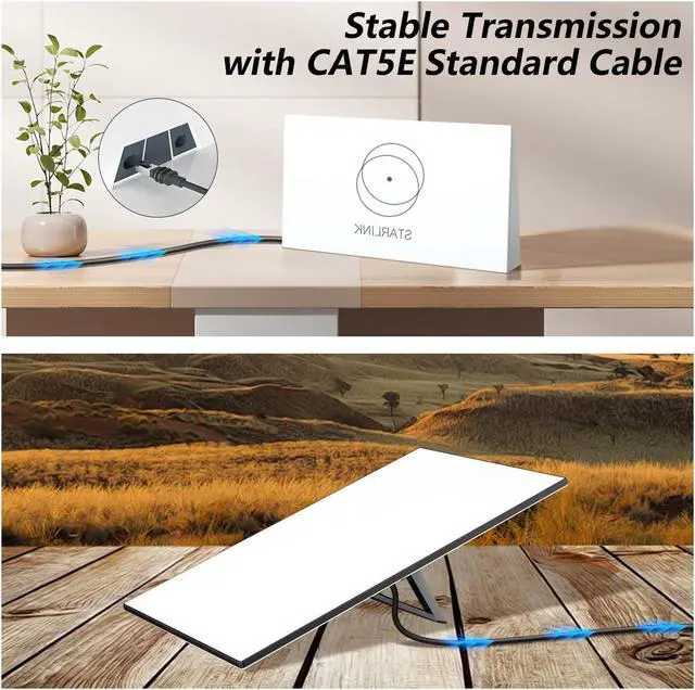 Alt view image 2 of 5 - Azduou 150FT Starlink Gen 3 Replacement Cable for Rectangular Satellite - Waterproof Outdoor V3 Standard