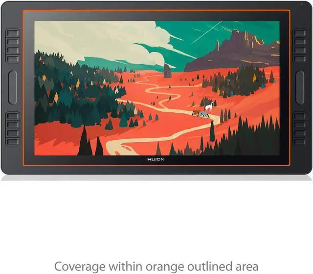 Alt view image 3 of 5 - BoxWave Screen Protector Compatible with Huion KAMVAS PRO 22 - ClearTouch Anti-Glare (2-Pack), Anti-Fingerprint Matte Film Skin for Huion KAMVAS PRO 22