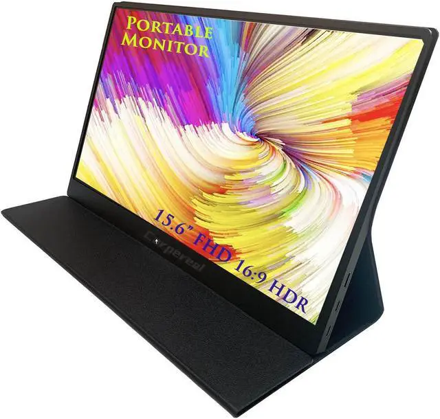 Main image of corpereal 15.6inch FHD 1080P Portable Monitor with Cover and Speakers HDMI Gaming Ultra-Slim IPS External Screen for PC Phone Mac Laptop Display Game Xbox PS4/5 Switch