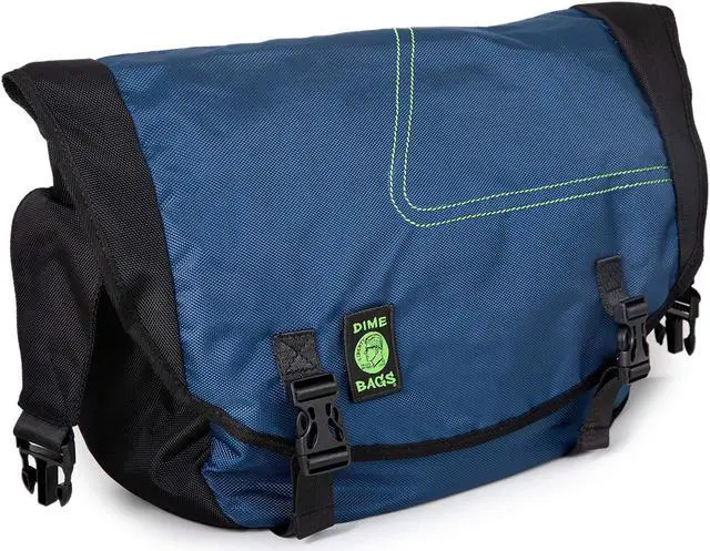 Alt view image 3 of 5 - DIME BAGS Voyage Messenger Over the Shoulder Bag with Padded Pouch for Laptop Computer (Cobalt)