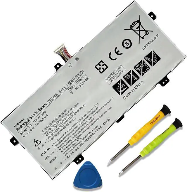Main image of EFOHANA AA-PBUN4AR Laptop Battery Replacement for Samsung ATIV Book 9 Spin 940X3L Notebook 9 900X5L NT900X5H NT900X5L NT900X5M NT900X5P NT900X5W NT901X5L Series Notebook BA43-00375A 7.7V 39Wh