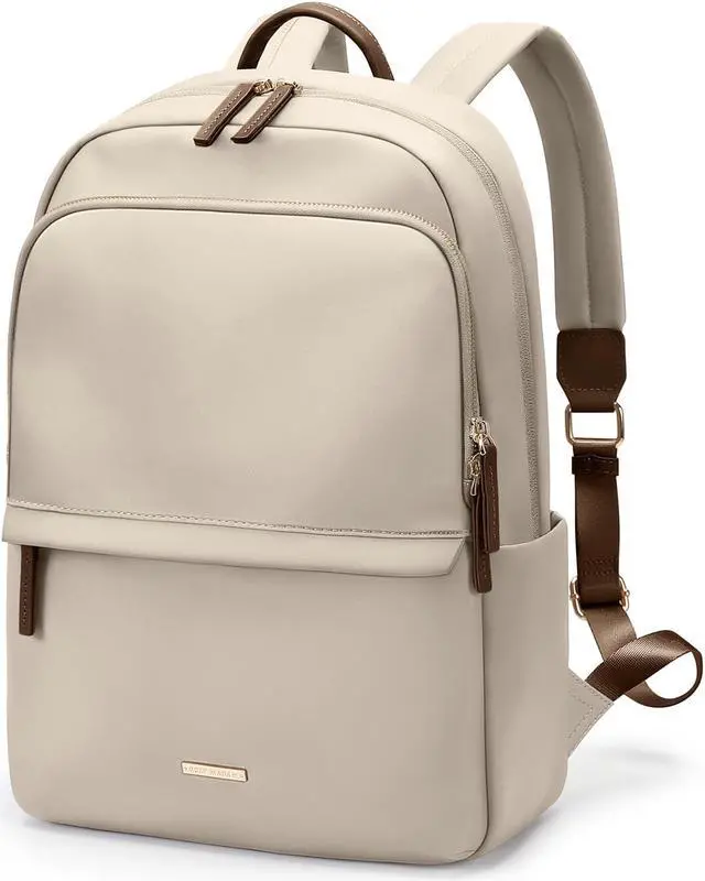Main image of GOLF SUPAGS Laptop Backpack for Women Slim Computer Bag Work Travel College Backpack Purse Fits 14 Inch Notebook (Apricot)