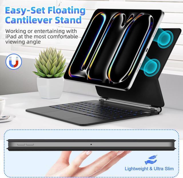 Amazon.com: GOOJODOQ Magic Keyboard Case for iPad Pro 13