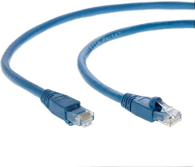 Alt view image 4 of 5 - InstallerParts Ethernet Cable CAT6A Cable UTP Booted 50 FT - Blue - Professional Series - 10Gigabit/Sec Network/High Speed Internet Cable, 550MHZ