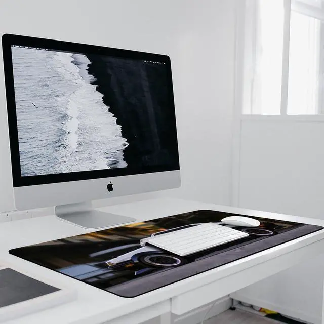 Alt view image 5 of 5 - Large Mouse Pad Gaming Cool JDM Japanese Street Classic Car Ae86 Desk Mat Long Big Mousepad Extended Keyboard Computer Pad Office Desk Organizers and Accessories 35.4 x 15.7 inch