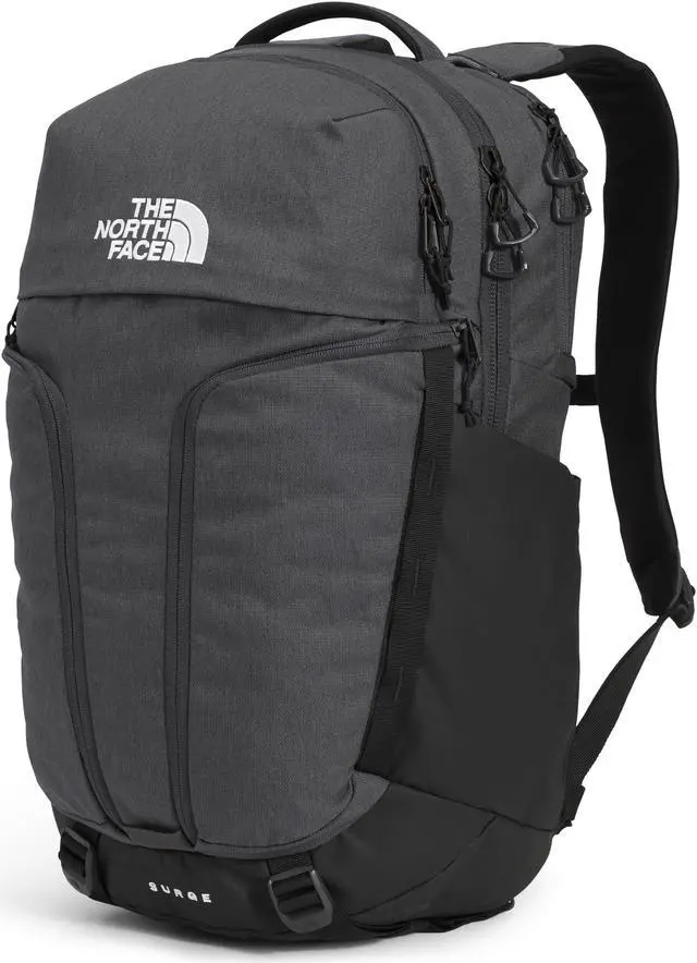 Alt view image 2 of 5 - THE NORTH FACE Surge Commuter Laptop Backpack | Daypack with Water Repellent Finish, 16" Laptop Sleeve, Reflective Details, Asphalt Grey Light Heather/TNF Black-NPF, One Size