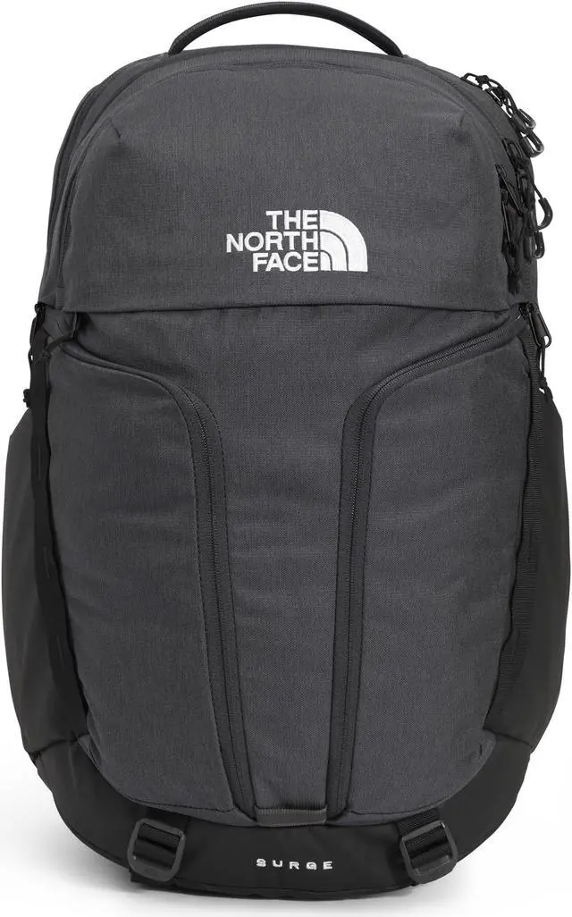 Main image of THE NORTH FACE Surge Commuter Laptop Backpack | Daypack with Water Repellent Finish, 16" Laptop Sleeve, Reflective Details, Asphalt Grey Light Heather/TNF Black-NPF, One Size
