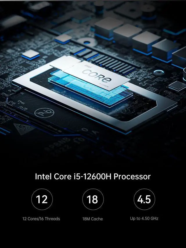 Alt view image 2 of 5 - MINISFORUM MS-01-S1260 Mini PC Barebone with Intel Core i5-12600H,vPro Enterprise Support,2x10Gbps SFP+LAN/2x2.5G RJ45/2xUSB4/HDIM/16xPCIe 4.0/M.2 NVMe SSD/U.2 NVMe SSD,Mini Computer(No OS/RAM/SSD)