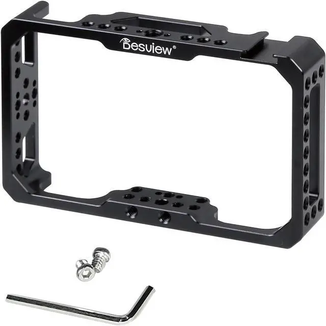 Alt view image 3 of 5 - Desview R6 Camera Field Monitor + Aluminum Alloy Monitor Cage 5.5 inch (Bundle)