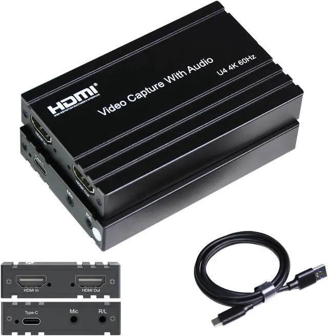 Main image of ORIVISION 4K60 HDMI Capture Card for Streaming,4K HDR10 Passthrough,4K Cam Link for Recording,Type C USB Audio Video Game Capture Card Device for Nintendo Switch/PS4/5/Xbox,Windows/MacOS/OBS/VLC/Vmix