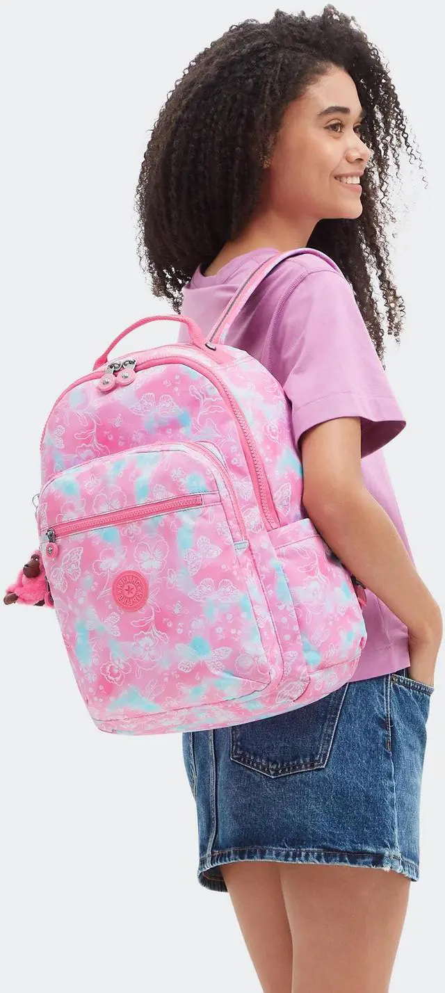 Alt view image 4 of 5 - Kipling Women's Seoul 15" Laptop Backpack, Durable, Roomy with Padded Shoulder Straps, Built-In Protective Sleeve