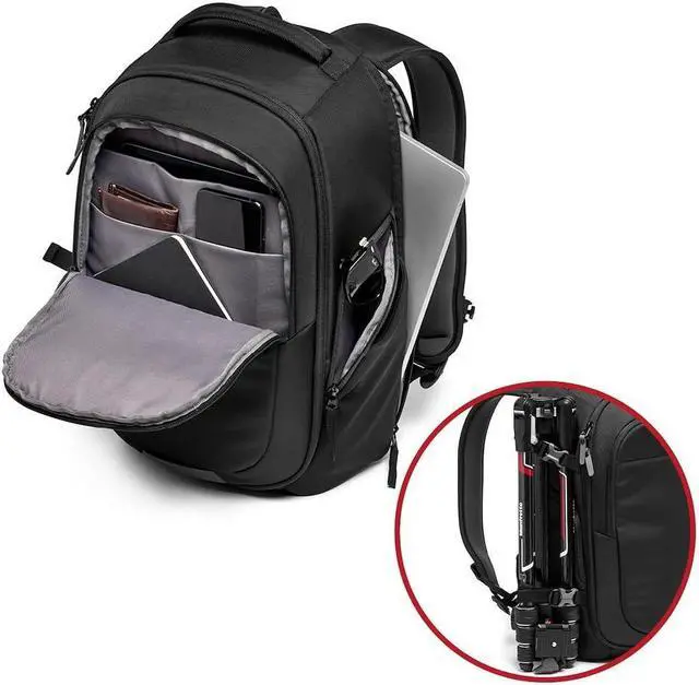 Alt view image 5 of 5 - Manfrotto Advanced Gear III Backpack for Camera and Laptop, Backpack for Reflex/Mirrorless Camera with Lenses, with Interchangeable Padded Dividers and Tripod Attachment, Photography Accessories