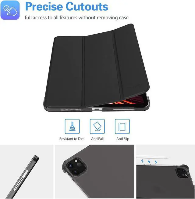 Alt view image 5 of 5 - ProCase iPad Pro 11 Case 2021 2020 2018 Bundle with 4-Way Privacy Screen Protector for 10.9 iPad Air 5 2022/iPad Air 4 2020/iPad Pro 11 3rd Gen 2021/2nd Gen 2020/1st Gen 2018