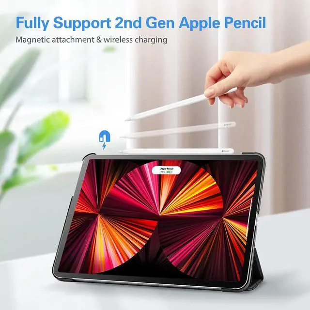 Alt view image 4 of 5 - ProCase iPad Pro 11 Case 2021 2020 2018 Bundle with 4-Way Privacy Screen Protector for 10.9 iPad Air 5 2022/iPad Air 4 2020/iPad Pro 11 3rd Gen 2021/2nd Gen 2020/1st Gen 2018
