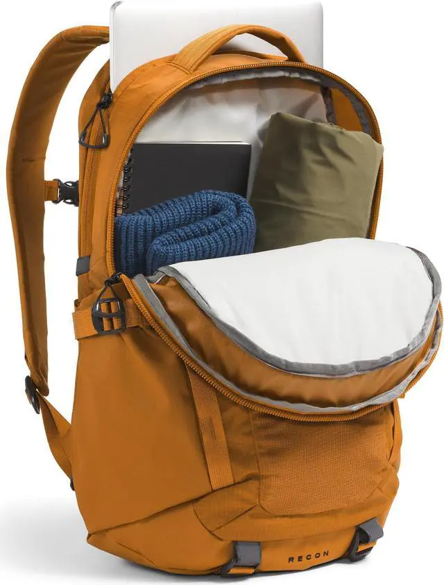 Alt view image 5 of 5 - THE NORTH FACE Recon Everyday Laptop Backpack | Daypack with Water Repellent Finish, 16" Laptop Sleeve, 2 Water Bottle Pockets, Timber Tan, One Size
