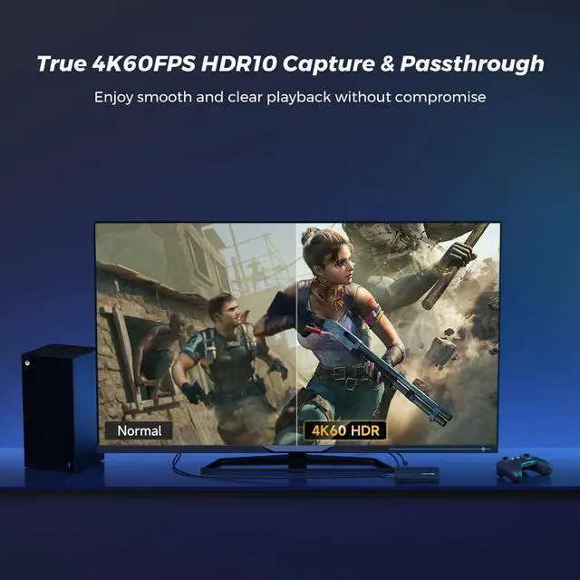 Alt view image 3 of 5 - NearStream CCD30 USB 3.1 Video Capture Card for Streaming or Recording in 4K60FPS HDR10 or 1080P60FPS HDR10 with Ultra-Low Latency, Compatible with Xbox Series X/S, Xbox One, PS5, PS4/Pro, PC/Mac