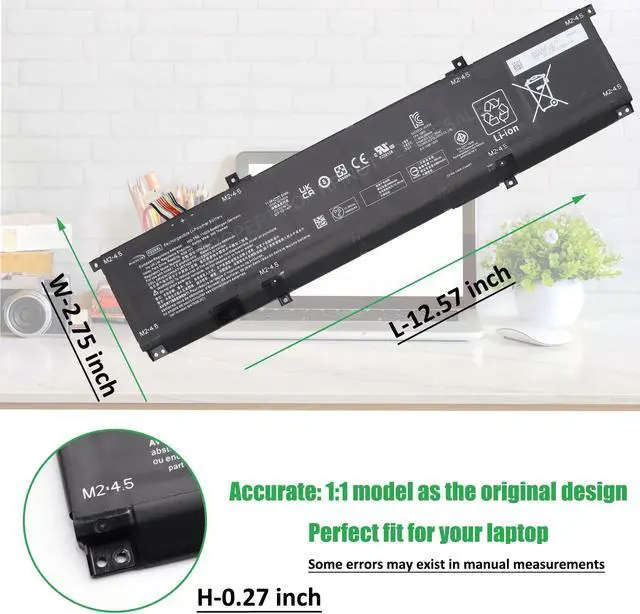 Alt view image 5 of 5 - RHKRKQN FZ06XL Laptop Battery Replacement for Hp Spectre x360 2-in-1 Envy 16-h0011TX 16-f0035nr 16-h0006TX 16 h0112nr 16-h0795ng 16-h0018TX 16-f1075ng Series FZ06083XL M47636-2C1 M47636-2D1 M48025-005