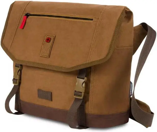 Alt view image 2 of 5 - Wenger Corfe 16 inch Messenger Bag With Tablet Pocket- Camel