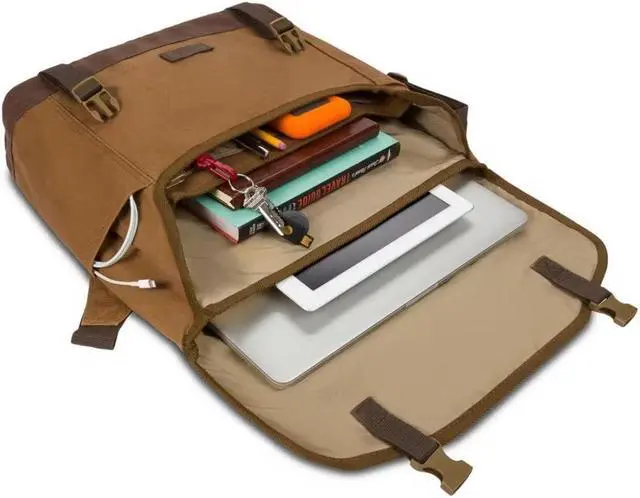 Alt view image 5 of 5 - Wenger Corfe 16 inch Messenger Bag With Tablet Pocket- Camel