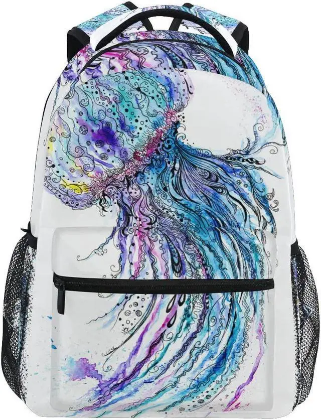 Main image of Ocean Jellyfish School Backpack Bookbag for Boys Girls Teens Casual Travel Bag Computer Laptop Daypack