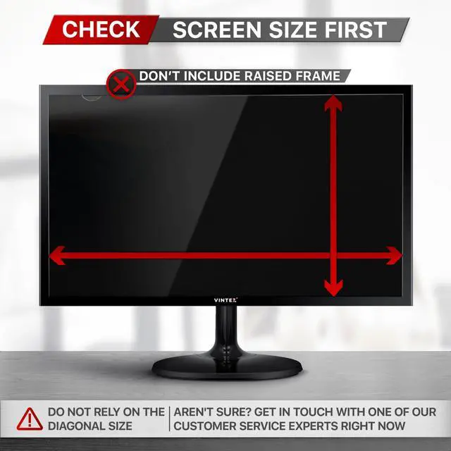 Alt view image 4 of 5 - VINTEZ [2 Pack] 21.5 Inch 16:9 & [1 Pack] 21.5 Inch 16:9 Computer Privacy Screen Filters for Widescreen Monitors - Anti-Glare - Anti-Scratch Protector- Desktop Privacy Screen Bundle