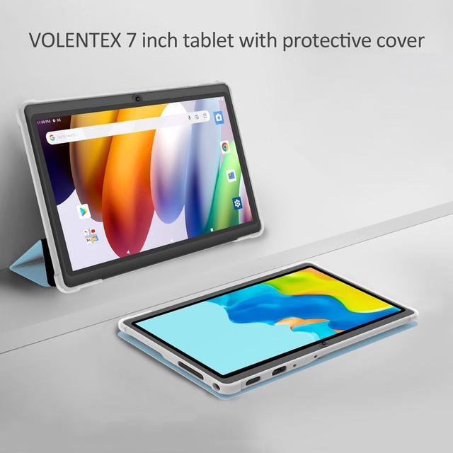 Alt view image 3 of 5 - VOLENTEX 7 Inch Tablet with Case, Quad Core Android 13 Tablet, 32GB ROM, WiFi 6, Bluetooth, Dual Camera, USB C Tablet PC, 7" Touch Screen IPS Full HD Display Android Tablet (Blue)