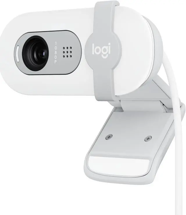 Main image of Logitech Brio 100 Full HD 1080p Webcam for Meetings and Streaming, Auto-Light Balance, Built-in Mic, Privacy Shutter, USB-A, for Microsoft Teams, Google Meet, Zoom and More - Off White