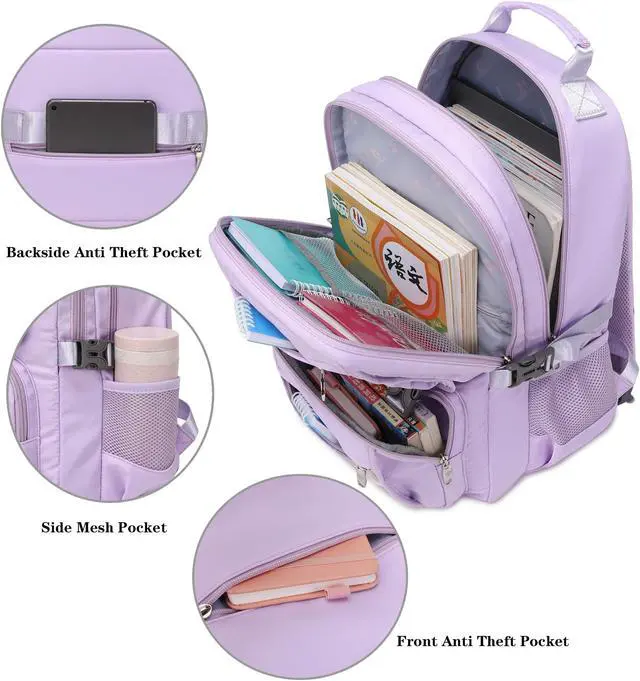 Alt view image 3 of 5 - YOJOY Girls Backpacks 15.6 Inch Laptop School Bag Backpack for Kids Toddler Girl Preschool Bookbags Elementary Travel Daypack