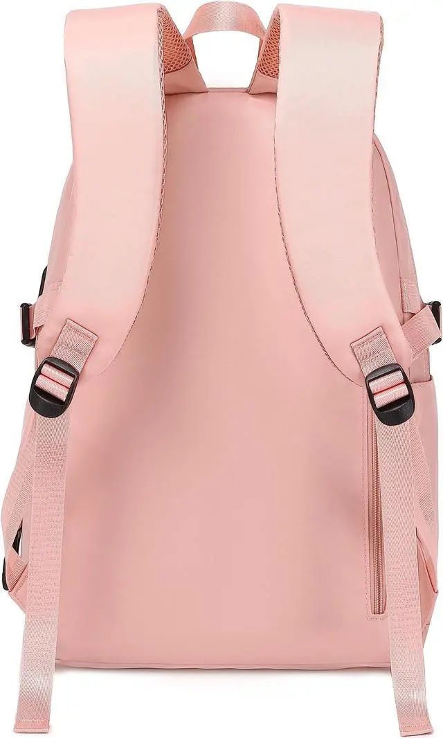 Alt view image 4 of 5 - Acmebon Girl Roomy Fashion Laptop Backpack Casual Daily Backpack for Women Pink