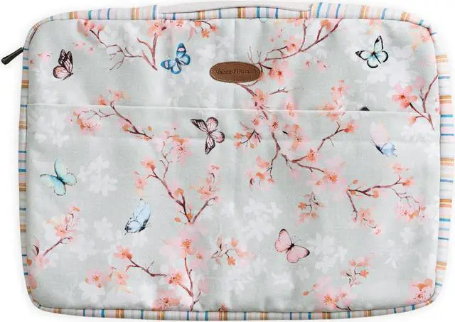 Main image of Maison d'Hermine Laptop Sleeve with Handle upto 15.6 inch Stain and Water Repellent Cotton Canvas - Blossom In Spring