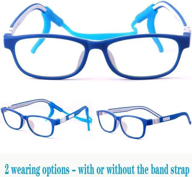 Alt view image 4 of 5 - Mind Bridge Kids Blue Light Blocking Computer Video Gaming Glasses - Anti Eyestrain | Durable Cute Protection Eyewear for Children Boys & Girls Digital Screen Time & Technology Use | 508 Blue