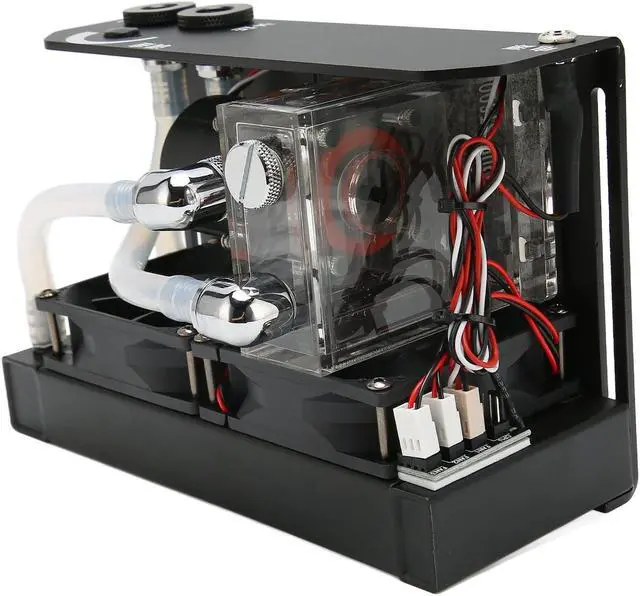 Alt view image 5 of 5 - Water Cooling Pump, 600L H Fan Fan Computer CPU Cooling Pump,G1 4 Thread D Port 4Pin Mute Water Cooling Pump,CPU Liquid Cooler for Desktop Computer