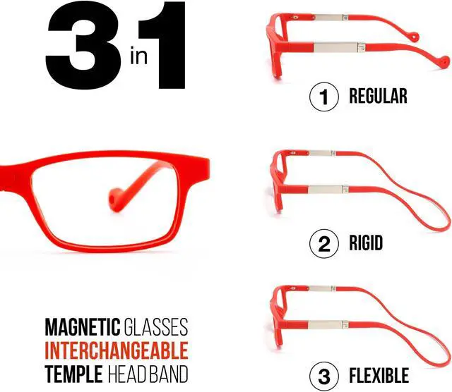 Alt view image 3 of 5 - DIDINSKY Reading Glasses with Magnets and Anti Blue Light Filter. Magnetic Readers for Men and Women with Anti-Reflective Lenses. Cherry +2.0 - DIKRIK THYSSEN