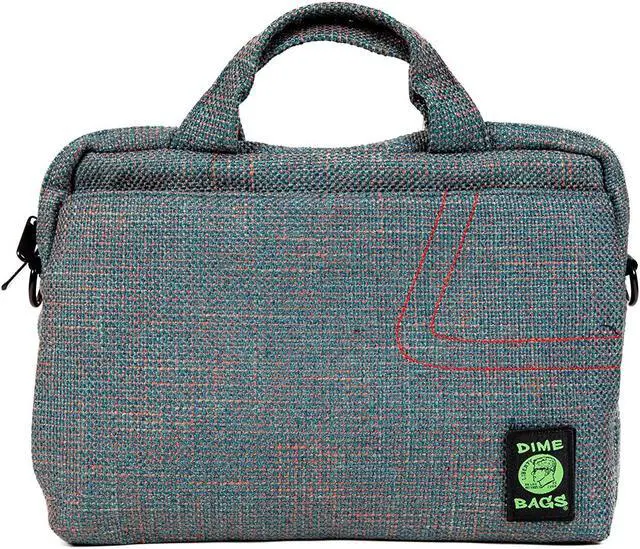 Main image of DIME BAGS Side Hustler | Hemp Computer Bag | Padded Commuter Shoulder Bag (15 inch, Aqua)