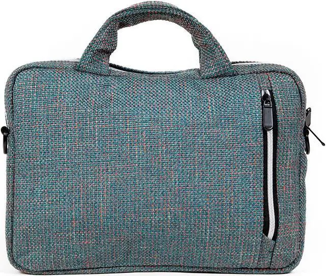 Alt view image 3 of 5 - DIME BAGS Side Hustler | Hemp Computer Bag | Padded Commuter Shoulder Bag (15 inch, Aqua)