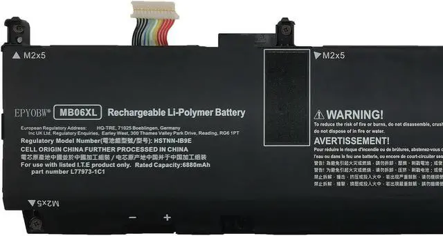 Alt view image 2 of 5 - EPYOBW MB06XL Laptop Battery 83Wh Compatible with HP ZBook Studio G7 G8 Mobile Workstation/ZBook Power 16 G11 / ZBook Create G7 / ZBook Create 15.6 G8 Series HSTNN-IB9E L78553-005 L77973-1C1