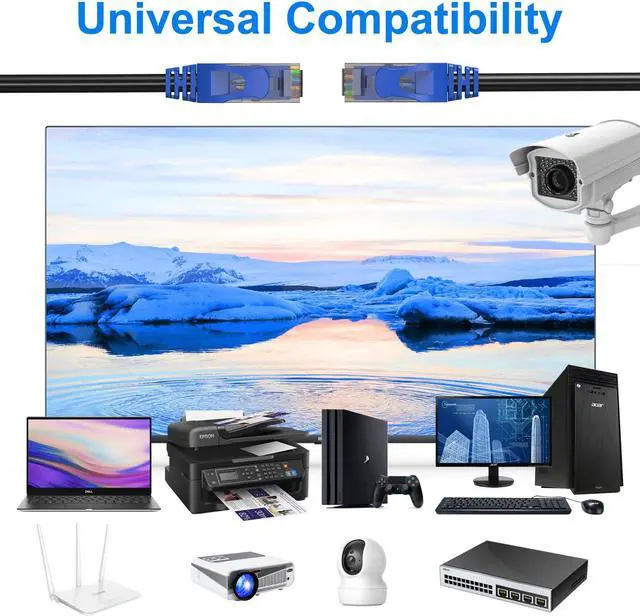 Alt view image 5 of 5 - 250FT Cat6 Outdoor Ethernet Cable, In-Ground, Heavy Duty Direct Burial, 24AWG CCA Patch Cord, POE, UTP, Waterproof, LLDPE UV Resistant, Network, Internet, LAN, Cat 6 Cable 250 Feet with 25 Cable Ties