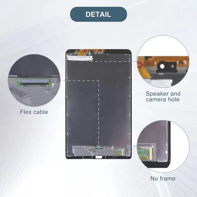 Alt view image 4 of 5 - E-YIIVIIL LCD Display Assembly Compatible with Samsung Galaxy Tab A 10.1 2016 SM-T580 T585 T587 Touch Screen Digitizer + Tools (Black)