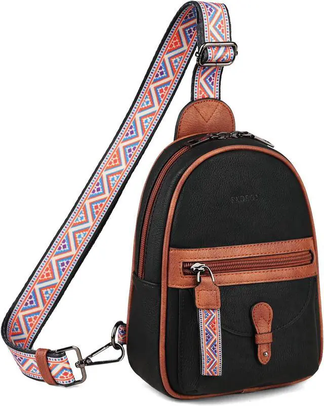 Alt view image 2 of 5 - FADEON Sling Bag for Women and Leather Laptop Backpack