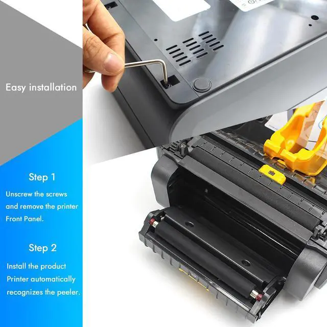 Alt view image 4 of 5 - P1112640-031 Peeler Attachment Kit Upgrade Dispenser for Zebra ZD421 ZD421d and ZD621d Direct Thermal Desktop Printers 203dpi 300dpi