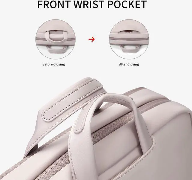 Alt view image 3 of 5 - GOLF SUPAGS Travel Laptop Backpack for Women Anti Theft Slim Durable College Bookbag Business Computer Bag Fit 15.6Inch Notebook (Pinkish Grey, 15.6Inch)