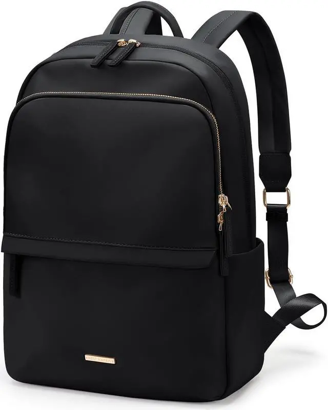 Main image of GOLF SUPAGS Laptop Backpack for Women Slim Computer Bag Work Travel College Backpack Purse Fits 15.6 Inch Notebook (Black)