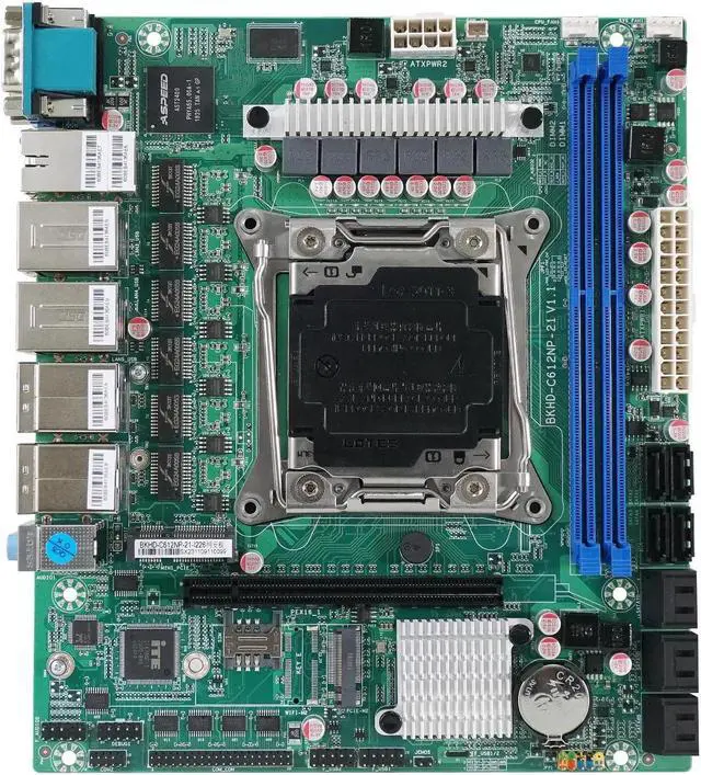 Main image of HKUXZR X99 NAS Motherboard Slot 10xSATA 1*M.2_ NVME PCIE ×1 LGA2011-3 for NAS Router Sever 6x2.5GbE I226 DDR4 RAM Memory