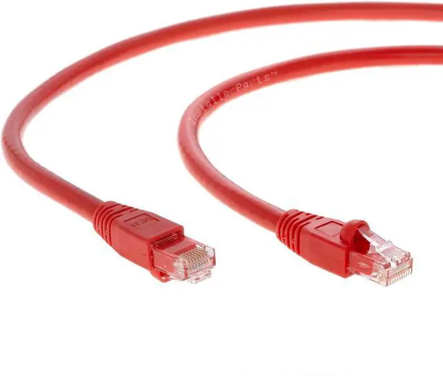 Alt view image 4 of 5 - InstallerParts Ethernet Cable CAT6A Cable UTP Booted 50 FT - Red - Professional Series - 10Gigabit/Sec Network/High Speed Internet Cable, 550MHZ