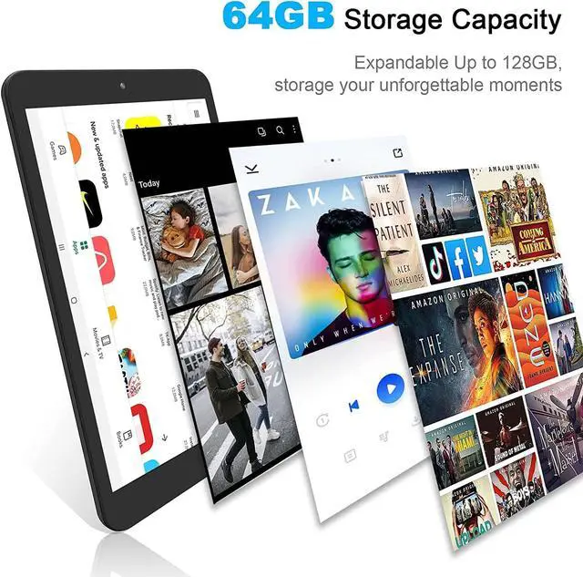 Alt view image 5 of 5 - KBJPADS 4GB RAM 64GB ROM Windows Tablets Computer8 Inch Windows Tablet Home Intel IPS 1280x800 2MP+5MP Dual Camera